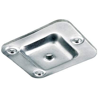 Hettich szerelőlap asztallábhoz 58 mm x 67 mm horganyzott