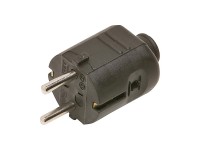 LUX dugós csatlakozó, fekete LUX dugós csatlakozó, fekete