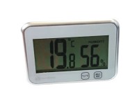 Hőmérő /higrométer kül-és beltéri nedvességtartalom min/max memória fehér
