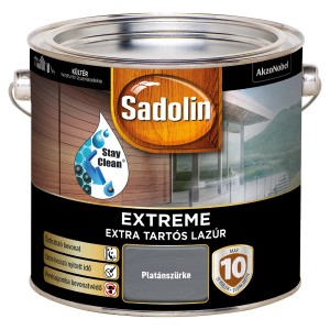 Sadolin Extreme falazúr, Platánszürke színben, fém vödörben.