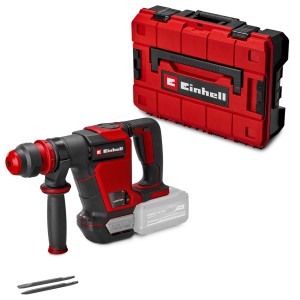 Einhell TP-DH 18/4 akkus vésőkalapács kofferrel és vésőkészlettel, piros/fekete.