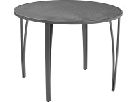 Húzott fém kerti asztal antracit 100 cm