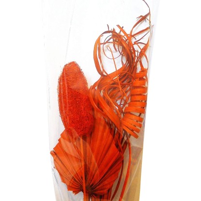 Növényekből álló díszkészlet narancssárga