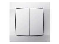 Káró Csillárkapcsoló komplett fehér 105