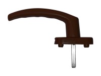 Műanyag ablakkilincs sötétbarna