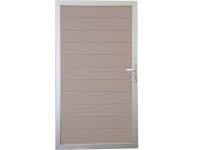 GroJa Universal kapu Solid ledugható kerítéshez 100 cm x 180 cm homok