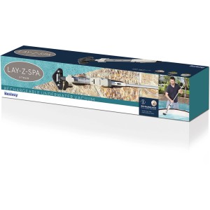 LAY-Z-SPA akkus porszívó csomagolása, 150 cm, pezsgőfürdőkhöz és kis medencékhez.