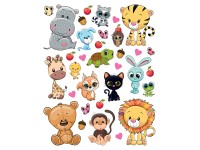 Öntapadós matrica állatkák 15 cm x 20 cm