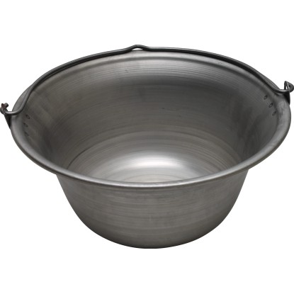 Gulyásbogrács csiszolt vas 10 l