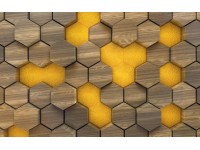 Komar vlies fotótapéta Woodcomb Olive 400 cm x 250 cm