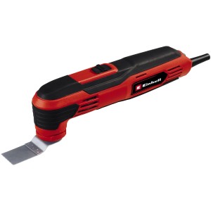 Einhell TC-MG 250 CE multifunkciós szerszám piros/fekete színben, felszerelt kaparóval.