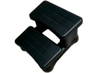 Nordlys pezsgőfürdő-lépcső 38 cm x 66 cm x 60 cm fekete