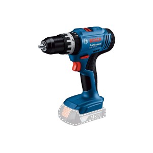 Bosch Professional GSB 18V-25 akkus ütvefúró-csavarozó, kék, fúrótokmánnyal. Az 18V-os akkus szerszámkészlet része.
