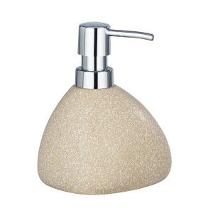 Bézs Wenko Pion szappanadagoló kő hatású, króm pumpával, 360 ml.