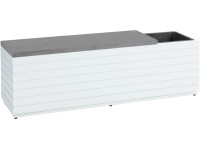 Eldorendo kétszemélyes kerti pad 138 cm x 45 cm x 34 cm fehér