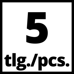 Szimbólumkép: 5 részes tartozékkészlet Einhell kompresszorokhoz, fúvópisztoly fúvókákkal.