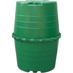 Zöld Garantia Top-Tank 1300 l ciszterna kertbe és pincébe. Esővízgyűjtő tartály föld feletti telepítéshez.