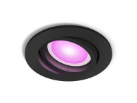 Philips Hue LED-es sülly. spot Centura 1 db White&Color Ambiance fekete 9 cm átm Philips Hue LED-es sülly. spot Centura 1 db White&Color Ambiance fekete 9 cm átm
