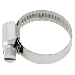 Rozsdamentes acél bilincs, 16-32 mm, a biztonságos csatlakozásokhoz.