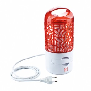 Elektromos rovarcsapda LED 10W Premium piros ráccsal és fehér talppal.