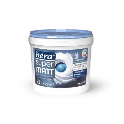 Héra Super beltéri falfesték matt fehér 2,5 l