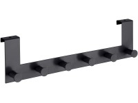 Wenko Celano fogas 6 akasztóval 39 cm x 11 cm x 5,5 cm fekete Wenko Celano fogas 6 akasztóval 39 cm x 11 cm x 5,5 cm fekete