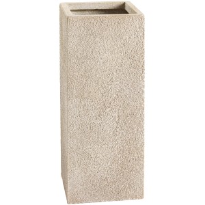 Bézs Calais virágcserép, 70,5 cm magas, virágokhoz és cserjékhez, fiberclay anyagból.