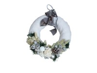 Karácsonyi kopogtató bundában 23 cm