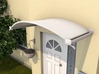 Gutta OV/B 200 ovális íves előtető fehér 30 cm x 200 cm x 90 cm Gutta OV/B 200 ovális íves előtető fehér 30 cm x 200 cm x 90 cm