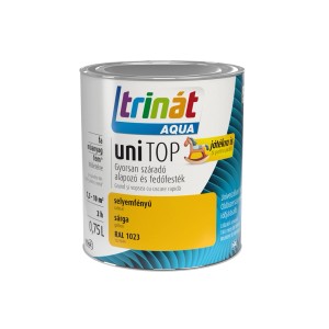 Doboz sárga Trinát UniTop Aqua akrilfesték, alapozó és fedőfesték.