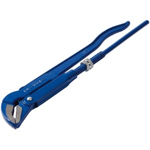 Kék LUX Eckrohrzange 420 mm Classic szénacélból, 38,1 mm-es csövekhez.