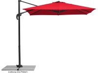 Schneider függő napernyő kb. 230cm x 230cm piros forgatható és dönthető funkció