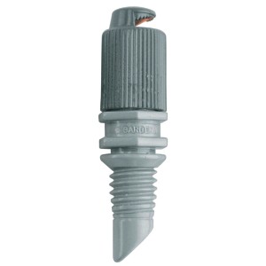 Gardena 180 fokos szórófej Micro-Drip rendszerekhez a felületi öntözéshez a kertben.