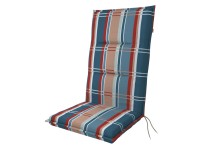 Doppler magas háttámlájú párna kockás kék 118 cm x 48 cm x 5 cm