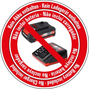 Einhell Power X-Change akkumulátor és töltő nem tartozék.