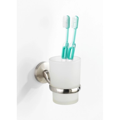 Wenko Cuba fogmosópohár matt cinköntvény 7 cm x 9,5 cm x 11,5 cm