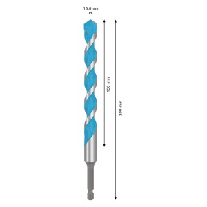 Bosch Expert Hex-9 Multi Construction fúró, 16 mm átmérő, precíz fúráshoz különböző anyagokba.