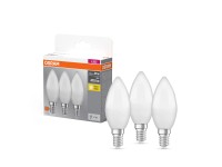 Osram LED-izzó E14 gyertya alakú 4,9 W 470 lm 3 db 10 cm x 3,7 cm (Ma x Át) Osram LED-izzó E14 gyertya alakú 4,9 W 470 lm 3 db 10 cm x 3,7 cm (Ma x Át)