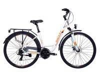 GALAXY TL620 női kerékpár fehér-narancs