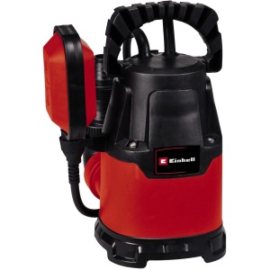 Einhell GC-SP 2275 tiszta vízszivattyú, piros-fekete elektromos szivattyú fogantyúval és úszókapcsolóval.