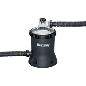 Bestway Polysphere szűrőszivattyú 5678 l GS, fekete homokszűrő rendszer tömlőkkel.