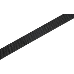 Fekete hevederszalag, 40 mm széles, méterre kapható.