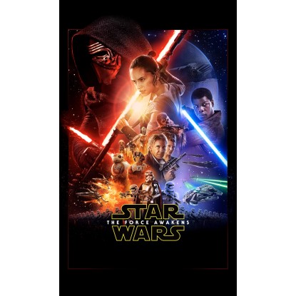 Komar vlies fotótapéta Star Wars EP7 Official Movie Poster 120 cm x 200 cm
