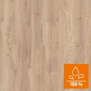 Binyl Pro Biscotti Oak laminált padló, 8 mm vastag, világos tölgy hatású, vízálló.