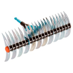 Gardena combisystem gyepszellőztető gereblye 35 cm munkaszélességgel moha és gyepfilc eltávolításához.