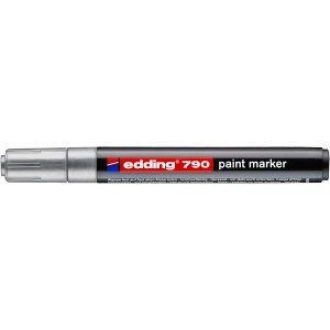 Edding 790 festéktoll, ezüst filctoll fedő jelölésekhez.