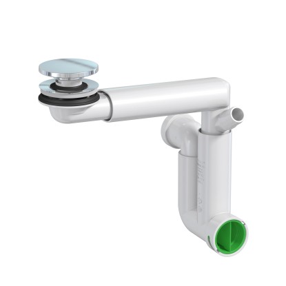 Cersanit helytakarékos szifon króm mosdódugóval