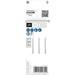 Bosch Szúrófűrészlap Pro T 123 XF, 3 darabos csomag, fémhez, szúrófűrészekhez alkalmas.