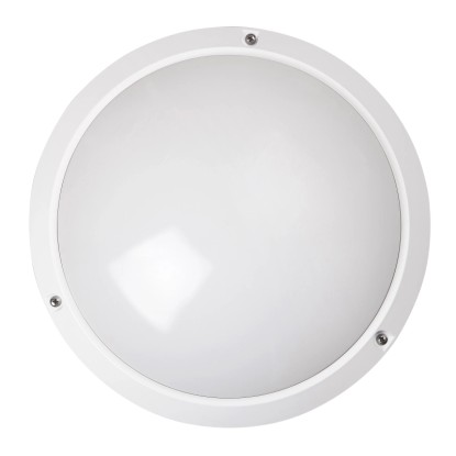 Rábalux Lentil kültéri mennyezeti lámpa IP54 kerek 27 cm fehér