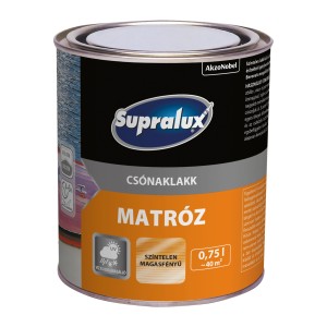 Supralux Csónaklakk (hajólakk) Matróz doboz, színtelen, magasfényű, 0,75 l.